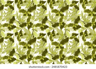 Abstract floral seamless pattern. Bright colors, painting on a light background