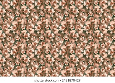 Abstract floral seamless pattern. Bright colors, painting on a light background