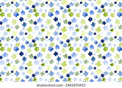 Abstract floral seamless pattern. Bright colors, painting on a light background