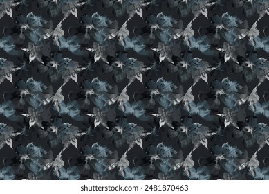 Abstract floral seamless pattern. Bright colors, painting on a light background