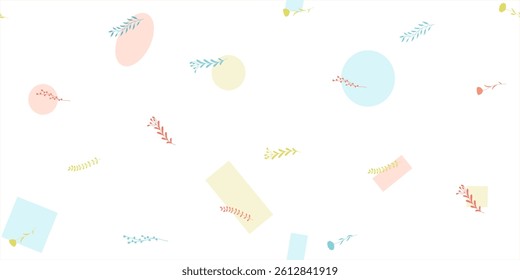Abstract floral seamless pattern. Bright colors, painting on white background. Meadow flowers.