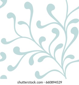 Abstract Floral seamless pattern can be used for wallpaper, website background, textile printing. Hand drawn endless vector illustration. 