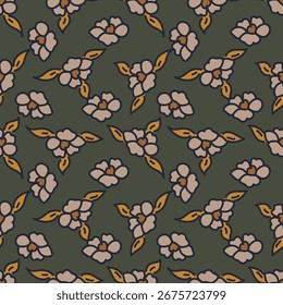 Abstractas patrón floral sin fisuras con manzanilla. Texturas dibujadas a mano de moda. Diseño abstracto moderno para el papel, la cubierta, la tela y el otro uso