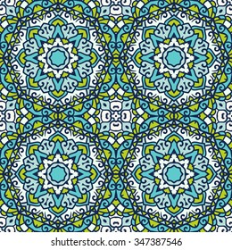 Abstract floral seamless pattern. Contains all kind of styles from retro to complex mandala decorations. Great for wallpapers, backgrounds, wrapping paper, surface textures.