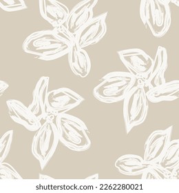 Abstract Floral seamless pattern design for fashion textiles, graphics, backgrounds and crafts