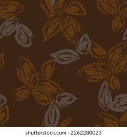 Abstract Floral seamless pattern design for fashion textiles, graphics, backgrounds and crafts
