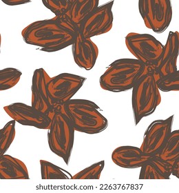 Resumen Diseño de patrones sin costura floral para textiles de moda, gráficos, fondos y artesanías