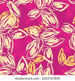Abstract Floral seamless pattern design for fashion textiles, graphics, backgrounds and crafts
