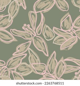 Resumen Diseño de patrones sin costura floral para textiles de moda, gráficos, fondos y artesanías