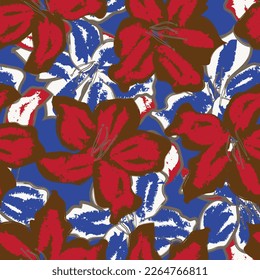 Resumen Diseño de patrones sin costura floral para textiles de moda, gráficos, fondos y artesanías