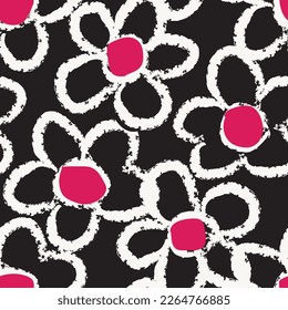Abstract Floral seamless pattern design for fashion textiles, graphics, backgrounds and crafts