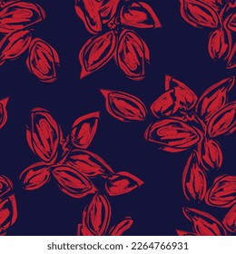 Abstract Floral seamless pattern design for fashion textiles, graphics, backgrounds and crafts