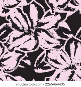 Resumen Diseño de patrones sin costura floral para textiles de moda, gráficos, fondos y artesanías