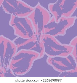 Abstract Floral seamless pattern design for fashion textiles, graphics, backgrounds and crafts