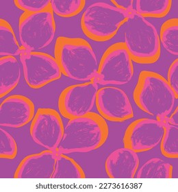 Abstract Floral seamless pattern design for fashion textiles, graphics, backgrounds and crafts