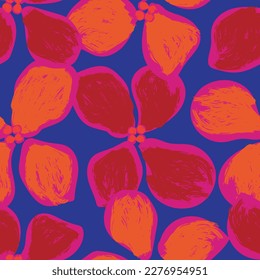 Abstract Floral seamless pattern design for fashion textiles, graphics, backgrounds and crafts