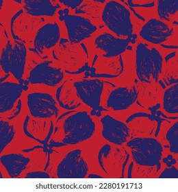 Abstract Floral seamless pattern design for fashion textiles, graphics, backgrounds and crafts