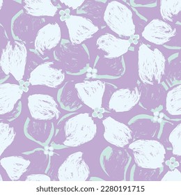 Resumen Diseño de patrones sin costura floral para textiles de moda, gráficos, fondos y artesanías