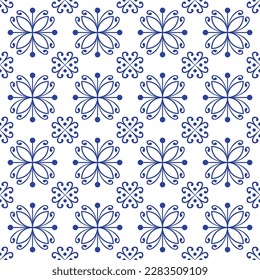 Abstract Floral Seamless Pattern Design