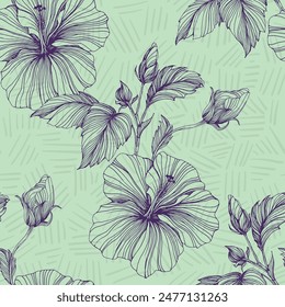 Abstract Floral seamless pattern design for fashion textiles, graphics, backgrounds and crafts