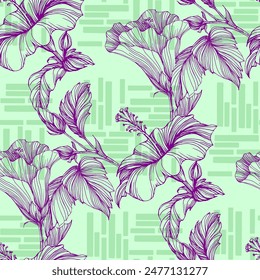 Abstract Floral seamless pattern design for fashion textiles, graphics, backgrounds and crafts