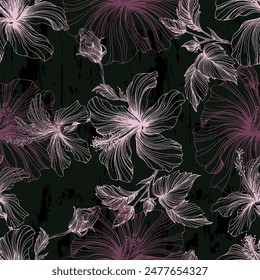 Abstract Floral seamless pattern design for fashion textiles, graphics, backgrounds and crafts