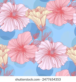 Abstractas diseño floral sin costuras para textiles de moda, gráficos, fondos y artesanías
