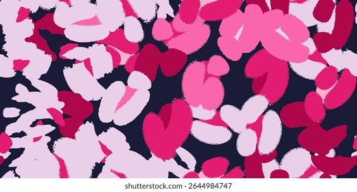 Abstractas patrón floral sin fisuras con diferentes flores. Fondo de Vector, diseño, impresión, papel de embalaje, textil
