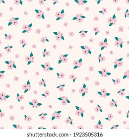 Abstract floral seamless pattern, digital repeating background for fabric, textile, scrapbook paper, wallpaper, surface design, wrapping paper