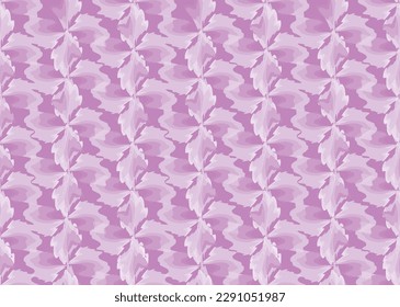 Abstract floral seamless pattern with dots and drawn watercolor textured petals. Stylish abstract vector flourish  background