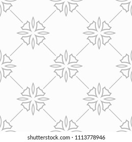 abstract floral seamless pattern with flowers, netting and leaves