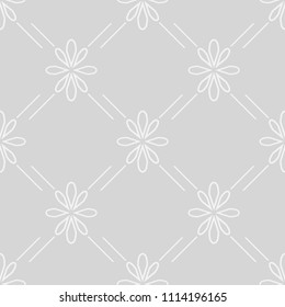 abstract floral seamless pattern with flowers, netting and leaves