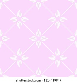 abstract floral seamless pattern with flowers, netting and leaves