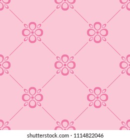 abstract floral seamless pattern with flowers, netting and leaves