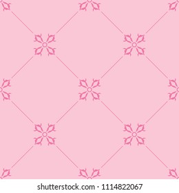 abstract floral seamless pattern with flowers, netting and leaves