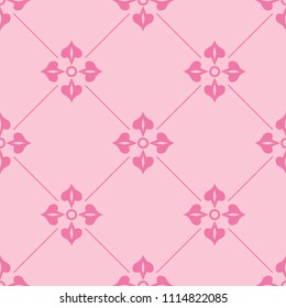 abstract floral seamless pattern with flowers, netting and leaves