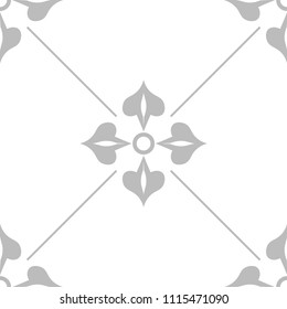 abstract floral seamless pattern with flowers, netting and leaves