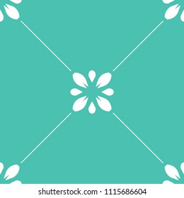 abstract floral seamless pattern with flowers, netting and leaves
