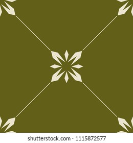 abstract floral seamless pattern with flowers, netting and leaves