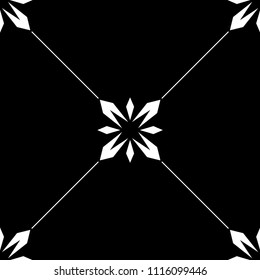 abstract floral seamless pattern with flowers, netting and leaves