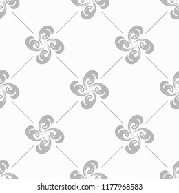 abstract floral seamless pattern with flowers, netting and leaves