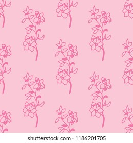 abstract floral seamless pattern with flowers