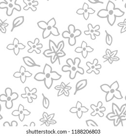 abstract floral seamless pattern with flowers