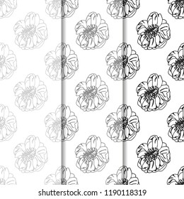 abstract floral seamless pattern with flowers