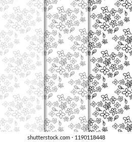 abstract floral seamless pattern with flowers