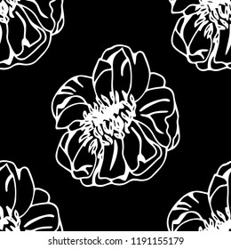 abstract floral seamless pattern with flowers