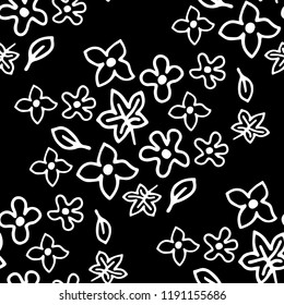 abstract floral seamless pattern with flowers