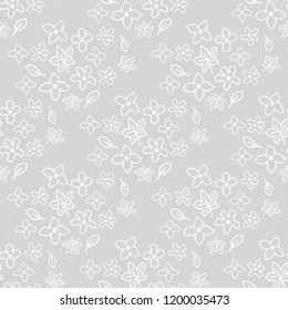 abstract floral seamless pattern with flowers