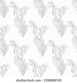 abstract floral seamless pattern with flowers