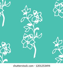abstract floral seamless pattern with flowers